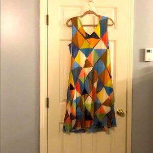 Flowy colorful summer dress